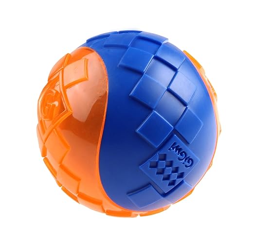 Gigwi Ball Squeaker Dog Toy Orange