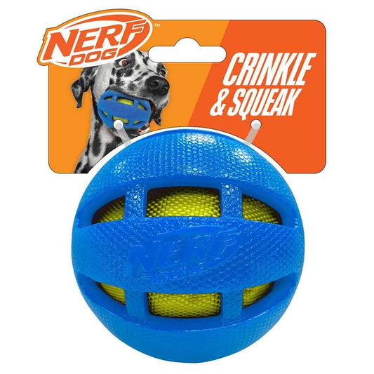 Nerf Checker Squeak and Crunch Ball