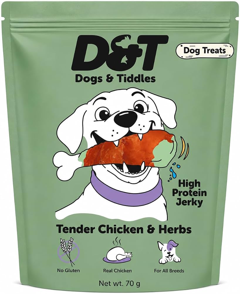 Dogs & Tiddles Tender Chicken and Herbs Gluten Free Dog Treats 70g