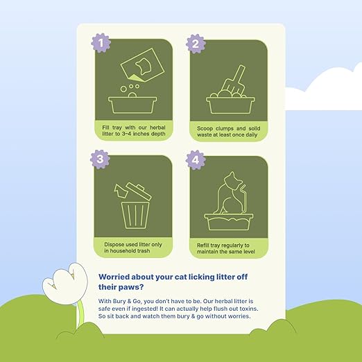 Mawshi bury and Go Herbal Cat Litter 100% Toxin Free 5kg