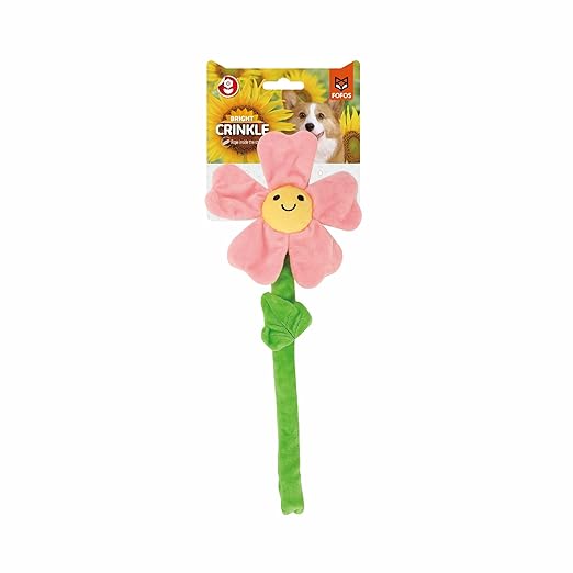FOFOS Pink Flower Dog Rope Toy 39cm x 17cm x 4cm