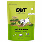 Dogs & Tiddles Soft and Chewy Chicken & Spinach Dog Treats 100g