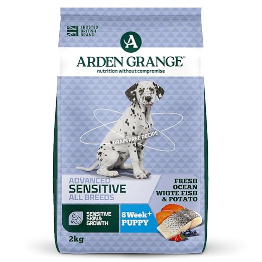 Arden Grange Advanced Sensitive Puppy-Junior with Fresh Ocean White Fish and Potato 2kg