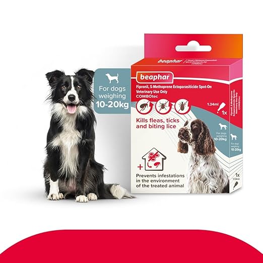 Beaphar Flea & Tick Spot On Combotec for 10-20kg Dogs 1.34ml