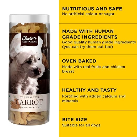 Chester's Tasty Chew Carrot Flavor Biscuit For Dogs 700g