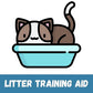 Savic Iriz Cat Litter Tray with Rim Grey 50.8x35.36x12.7cm