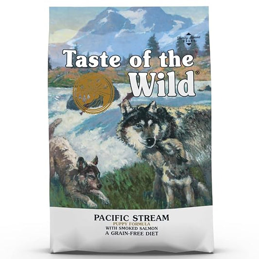 Taste Of The Wild Pacific Stream Puppy Formula with Smoked Salmon A Grain Free Diet Dry Dog Food