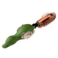 Gigwi Duck Push To Mute with Plush Tail Dog Toy Green