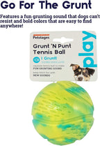 Petstages Squeeze & Grunt N' Punt Tennis Ball Dog Toy 3.25cm