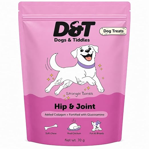 Dogs & Tiddles Hip and Joint Dog Treats for All Breeds Dog 70g