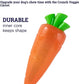 Petstages Crunch Veggies Carrot Orange Dog Toy Large