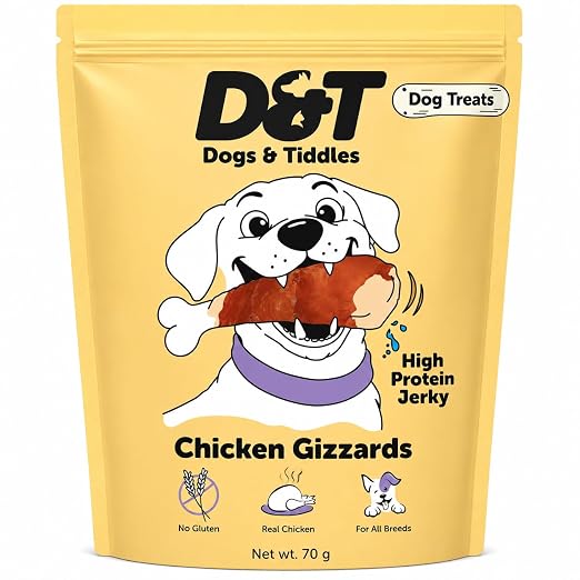 Dogs & Tiddles Chicken Gizzards Gluten Free Dog Treats 70g