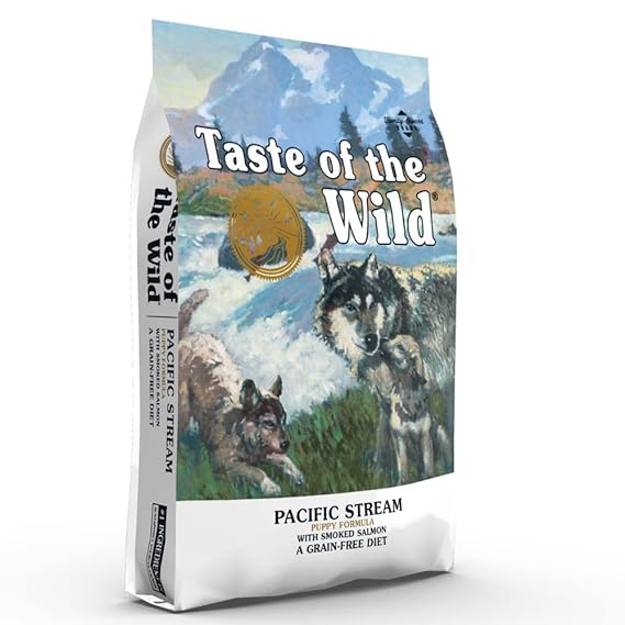 Taste Of The Wild Pacific Stream Puppy Formula with Smoked Salmon | Grain Free Diet | Dry Dog Food
