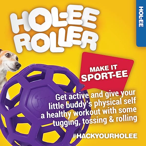 Petmate JW Hol-ee Roller Tug & Treat Ball For Dog Small