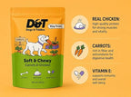 Dogs & Tiddles Soft and Chewy Chicken & Carrot Dog Treats 100g