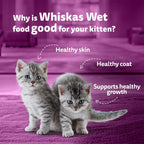 Whiskas Salmon Flavour Kitten 2-12 Months Wet Food 80g