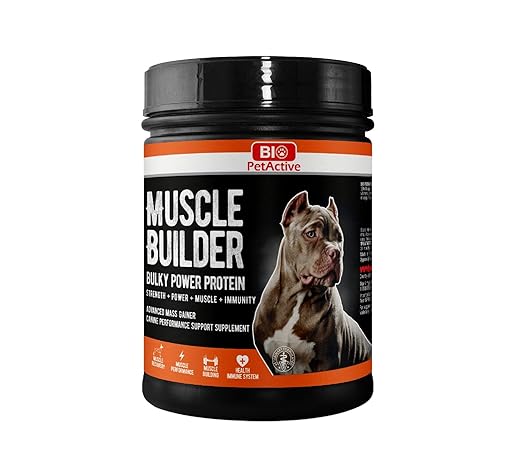 Bio Pet Active Muscle Builder Bulky Powder Protein For Dog Supplementary Food Helps in Muscle Building 120g