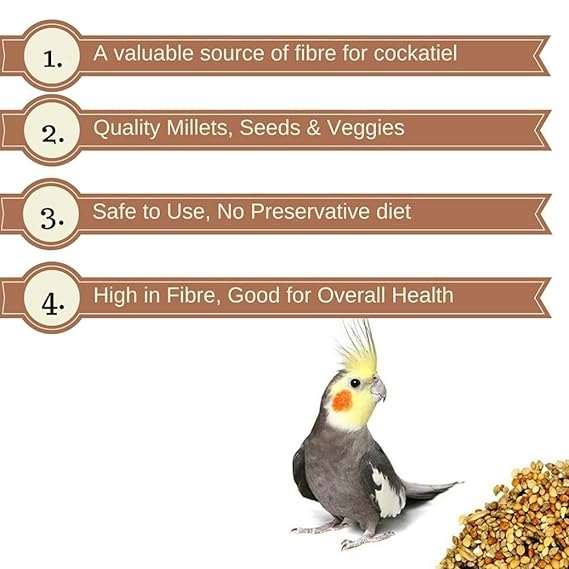 Vitapol Economic Bird Food For Cockatiel - 1.2kg
