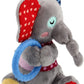 Gigwi Plush Friendz Ring Elephant Medium 17.50x13x10cm