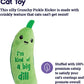 Petstages Crunchy Pickle Kicker Dental Cat Toy Green 2.2inchx6.5inchx1.5inch