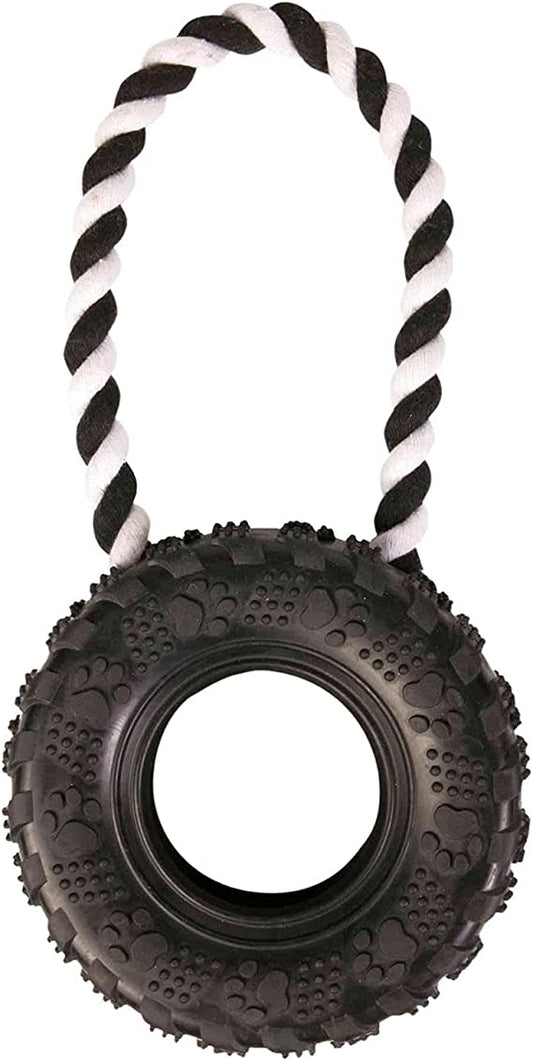 Trixie Tire on a Rope Natural Rubber Dog Toy 15/31cm