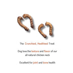 Nuts over Mutts Chicken Neck Dehydrated for Joint Health & Bone Health Rich in Protein Treats For Dogs 140g