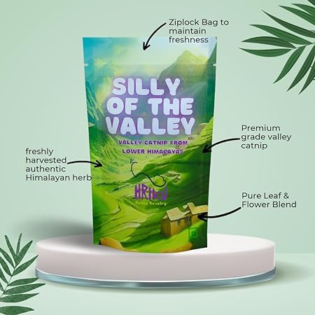 Hriku Silly of The Valley Naturally Grown Himalayan Catnip Treat for Cats