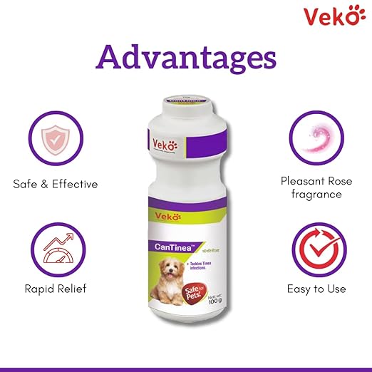 Veko Cantinea Dusting Powder for All Dogs All Breed 100gm