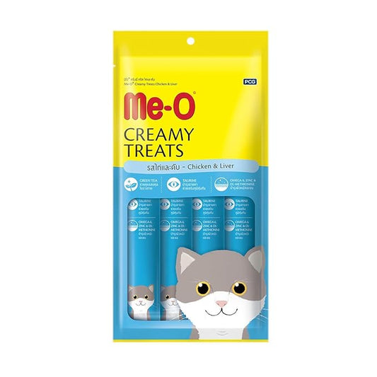 ME-O Chicken & Liver Creamy Treat For Cat 20gx15 Sachets in Pack 300g