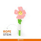 FOFOS Pink Flower Dog Rope Toy 39cm x 17cm x 4cm