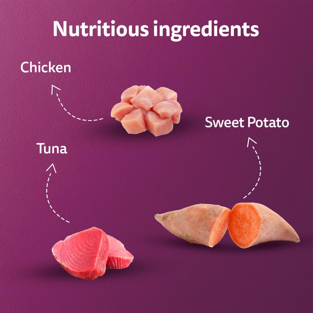 Whiskas Tasty Mix Chicken Tuna With Sweet Potato flvor In Gravy Wet Food For Junior (2-12 Months) Kitten 70 gm