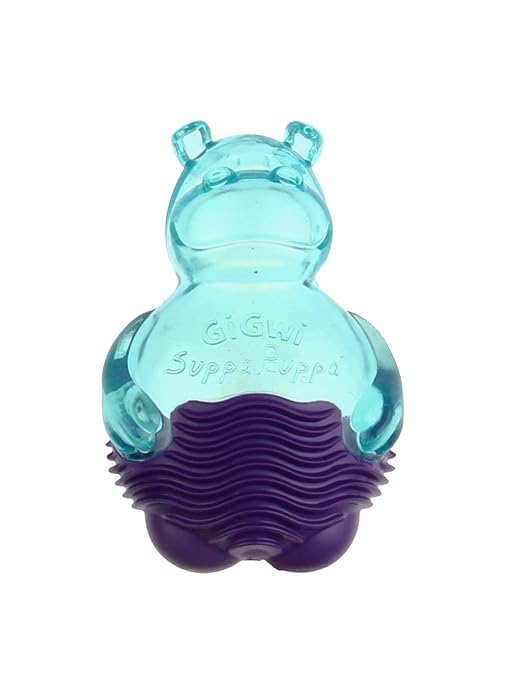 Gigwi Suppa Puppa Squeaker Dog Toy - Hippo