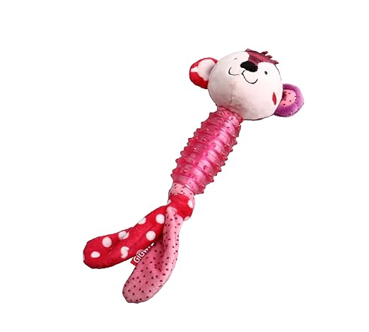 GiGwi Suppa Puppa Monkey Squeak Toy for Puppies & Small Dogs XS