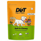 Dogs & Tiddles Soft and Chewy Chicken & Carrot Dog Treats 100g