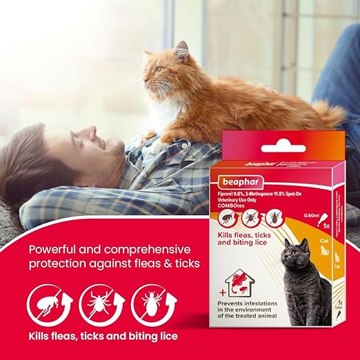 Beaphar Flea & Tick Spot On Combotec for Cats 0.50ml