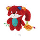 Gigwi Plush Friendz Squirrel w/Bird Squeaker Dog Toy Medium