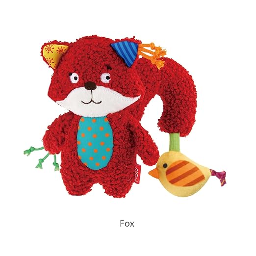 Gigwi Plush Friendz Squirrel w/Bird Squeaker Dog Toy Medium