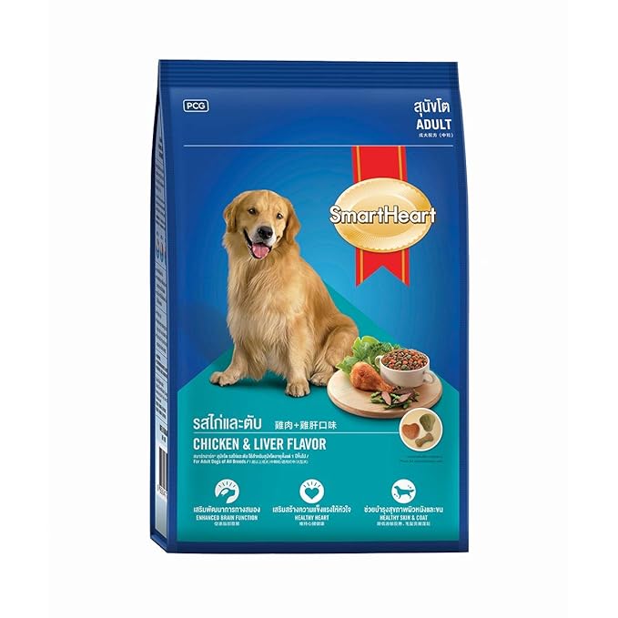 SmartHeart Adult Dog Dry Food Chicken and Liver Flavor