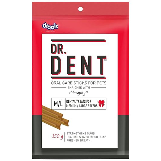 Drools Dr. Dent Oral Care Sticks For Medium & Large Breed Dog 150g