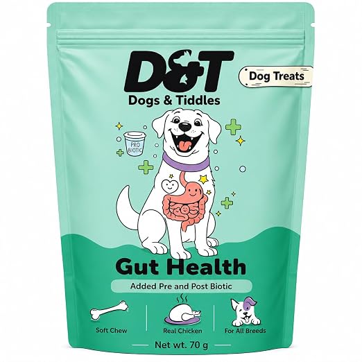 Dogs & Tiddles Gut Health Dog Treats for All Breeds Dog 70g