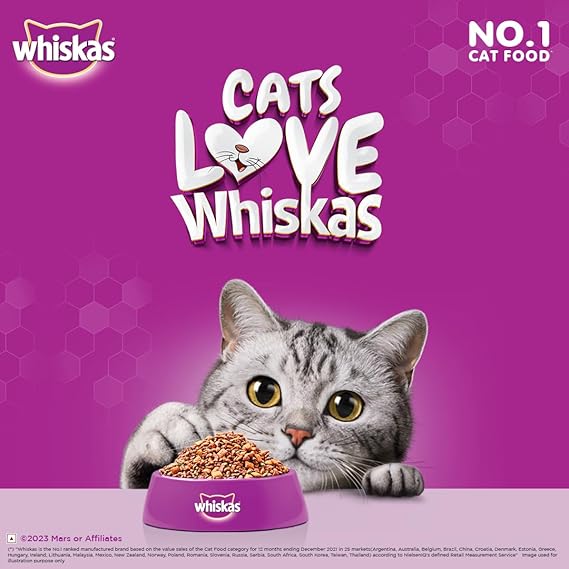 Whiskas Adult Dry Cat Food (+1 year) Tuna Flavor 1.2kg