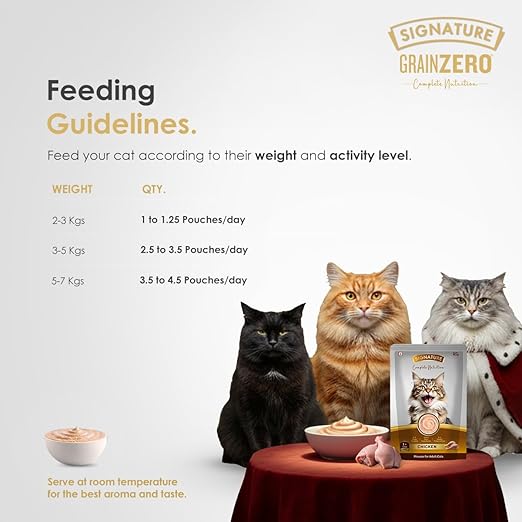 Signature Grain Zero Chicken Mousse Adult Cat Wet Food 80g (5+1) Buy 5 Get 1 Free