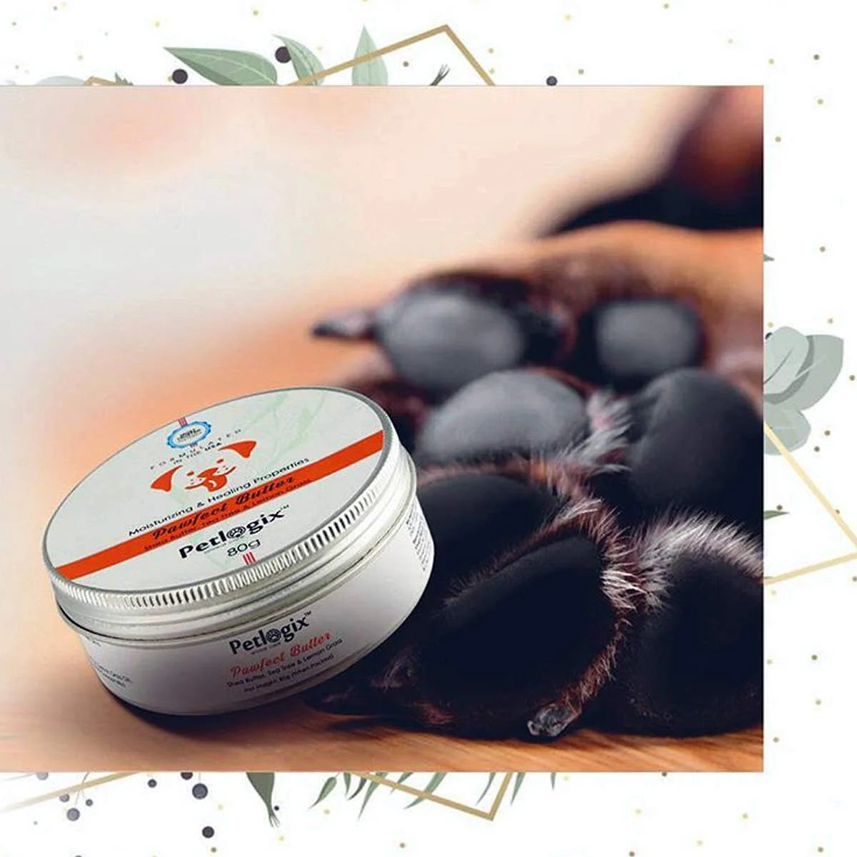 Petlogix Vegan & Cruelty Free Paw Butter Cream For Dogs - 80gm