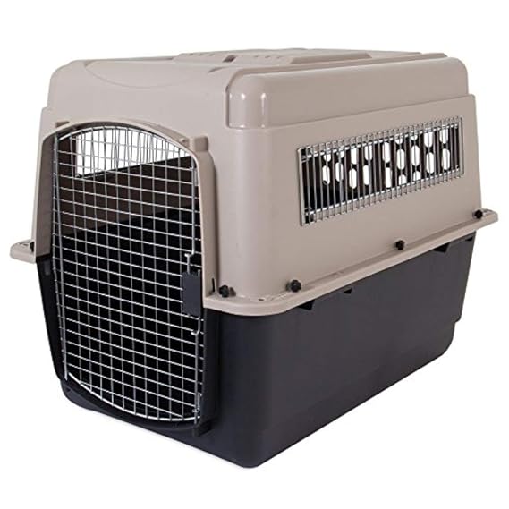 Petmate Ultra Vari Kennel Fashion 36x25x27” Taupe & Black (IATA Approved)