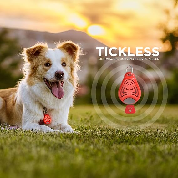 Tickless Pet Ultrasonic Tick & Flea Repeller Orange