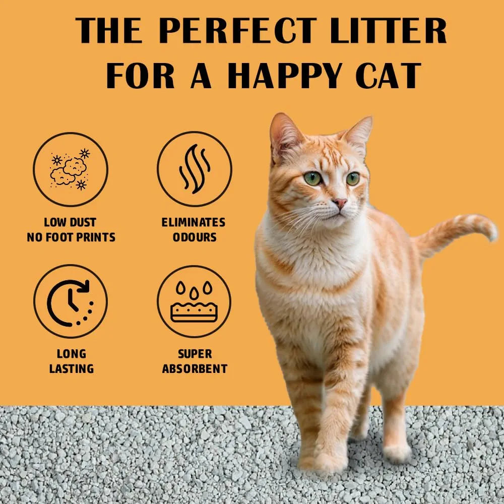 Smudges Eco cat Bentonite Clumping Cat Litter Baby Powder Scented 20kg