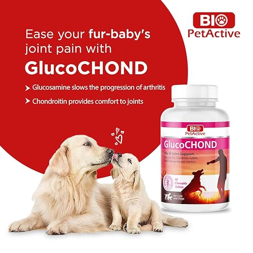 Bio Pet Active GlucoChond Hip & Joint Support Chewable Tablets Suitable for Cats & Dogs 30 Tablets
