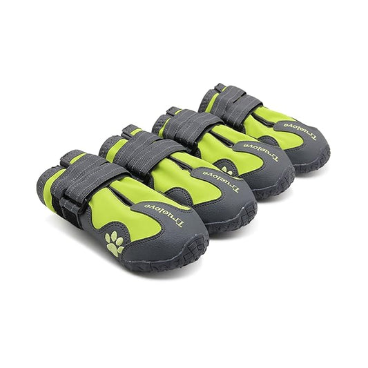Truelove Anti-Slip Boots For Dog - Neon Yellow (Set of 4)