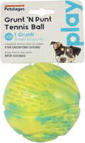 Petstages Squeeze & Grunt N' Punt Tennis Ball Dog Toy 3.25cm