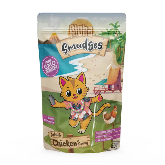 Smudges Aloha Adult Chicken in Gravy Wet Cat Food 85gm